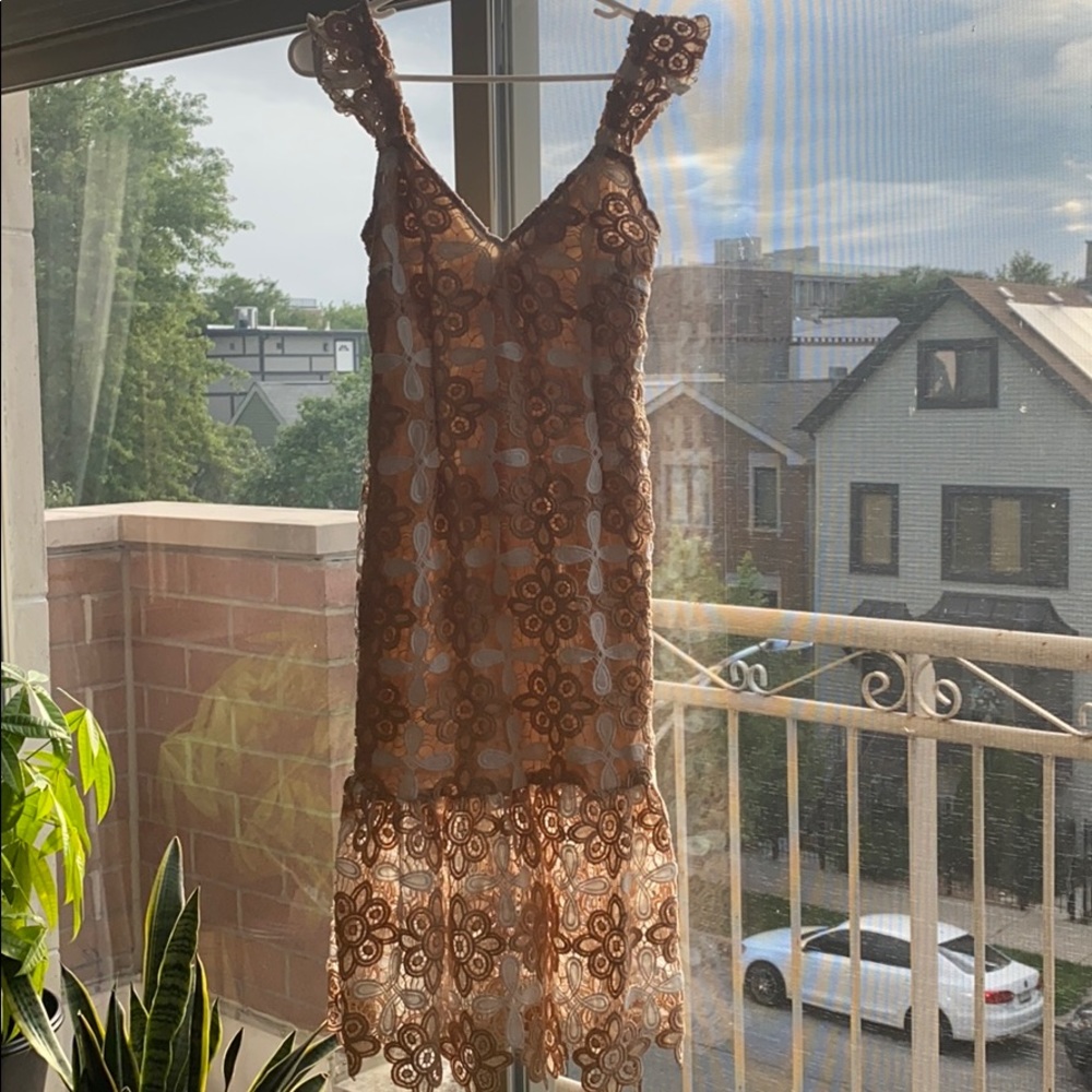 Crochet midi dress